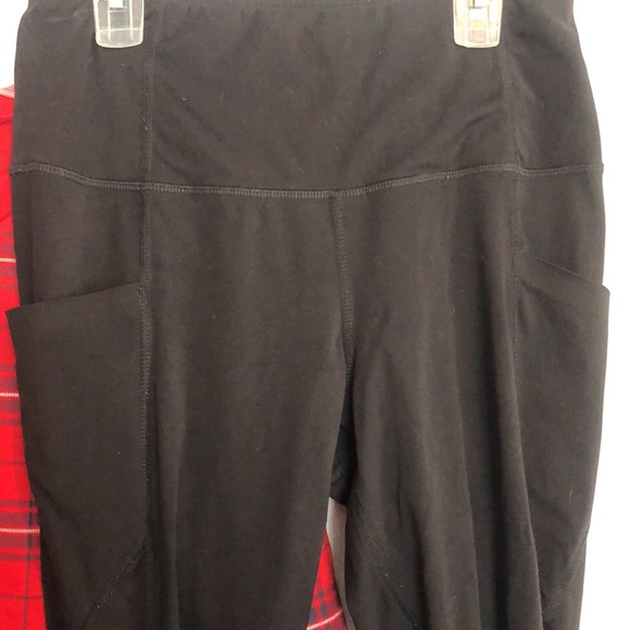 H&M DIVIDEND sz L Buffalo Plaid sweatshirt NWT & MEMBERS MARK blk sz L leggings - Picture 8 of 14